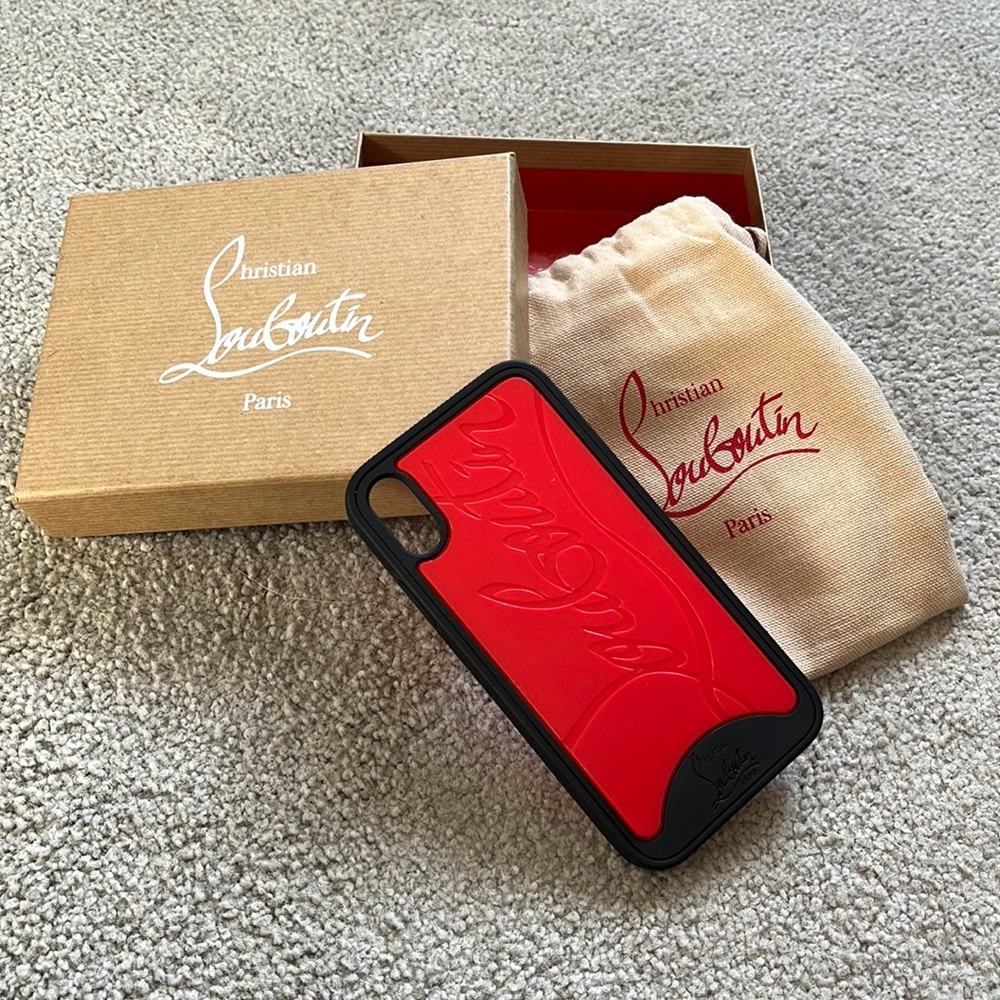 Authentic iPhone XR Louboutin phone case